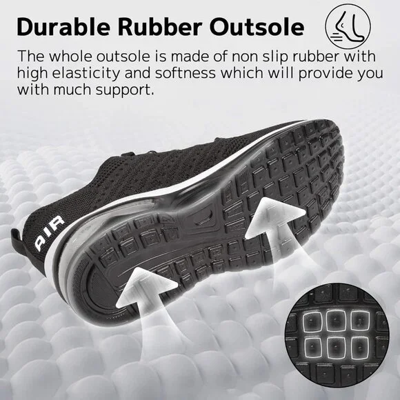 Womens Running Lightweight Air Cushion Walking Tennis Shoes for Women Fashion - Picture 3 of 7